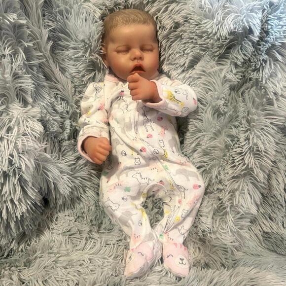 Reborn Baby Girl Soft Silicone Doll & Tons of Accessories (NWT)